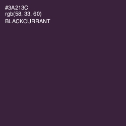#3A213C - Blackcurrant Color Image