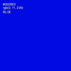 #000BE2 - Blue Color Image