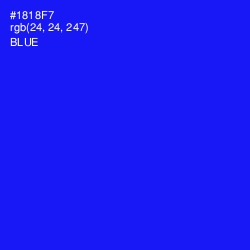 #1818F7 - Blue Color Image