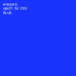 #1B34FD - Blue Color Image