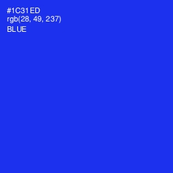 #1C31ED - Blue Color Image