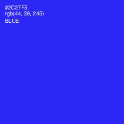 #2C27F5 - Blue Color Image