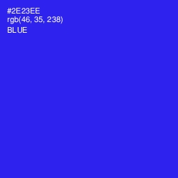 #2E23EE - Blue Color Image