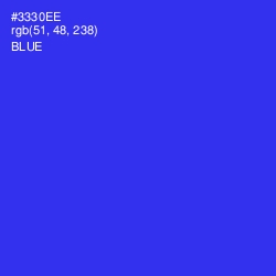 #3330EE - Blue Color Image