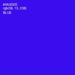 #3A0DEE - Blue Color Image