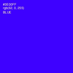 #3E00FF - Blue Color Image