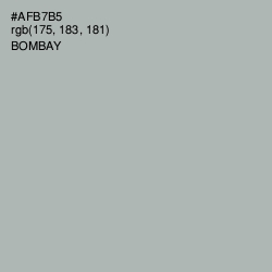 #AFB7B5 - Bombay Color Image