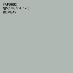 #AFB8B2 - Bombay Color Image