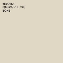 #E0D8C4 - Bone Color Image