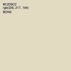#E2D9C2 - Bone Color Image