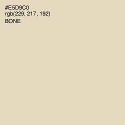 #E5D9C0 - Bone Color Image