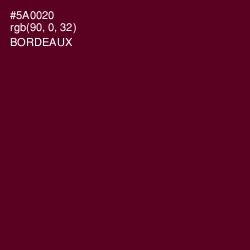 #5A0020 - Bordeaux Color Image