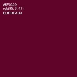 #5F0329 - Bordeaux Color Image