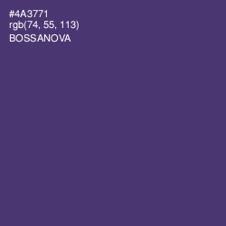 #4A3771 - Bossanova Color Image