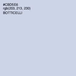 #CBD5E6 - Botticelli Color Image