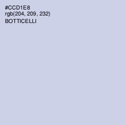 #CCD1E8 - Botticelli Color Image