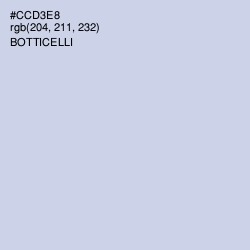 #CCD3E8 - Botticelli Color Image