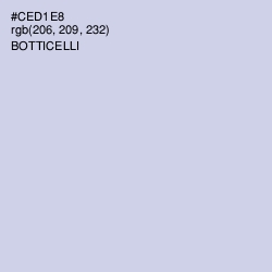 #CED1E8 - Botticelli Color Image