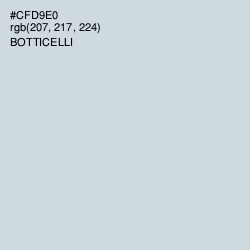 #CFD9E0 - Botticelli Color Image