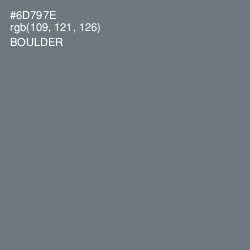 #6D797E - Boulder Color Image
