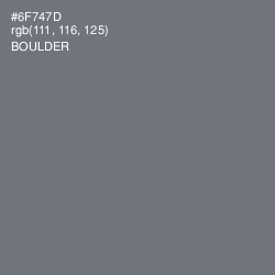 #6F747D - Boulder Color Image
