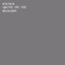 #7A787A - Boulder Color Image