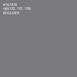 #7A7A7E - Boulder Color Image
