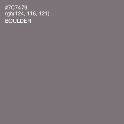 #7C7479 - Boulder Color Image