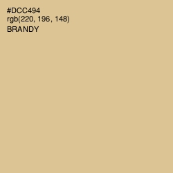 #DCC494 - Brandy Color Image