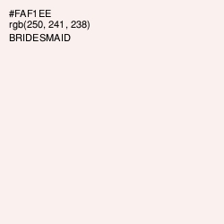 #FAF1EE - Bridesmaid Color Image