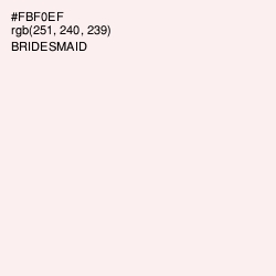 #FBF0EF - Bridesmaid Color Image