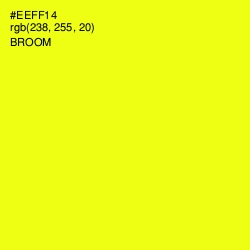 #EEFF14 - Broom Color Image