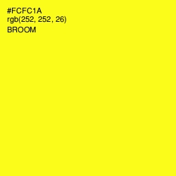 #FCFC1A - Broom Color Image