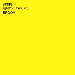 #FFF614 - Broom Color Image
