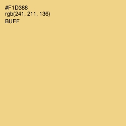 #F1D388 - Buff Color Image