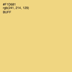 #F1D681 - Buff Color Image