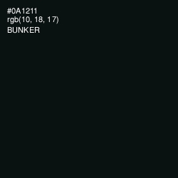 #0A1211 - Bunker Color Image