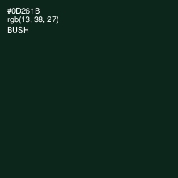 #0D261B - Bush Color Image