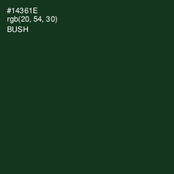 #14361E - Bush Color Image