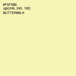 #F6F5B6 - Buttermilk Color Image