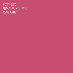 #C74E70 - Cabaret Color Image