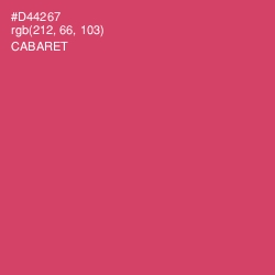 #D44267 - Cabaret Color Image