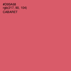 #D95A68 - Cabaret Color Image