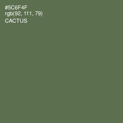#5C6F4F - Cactus Color Image