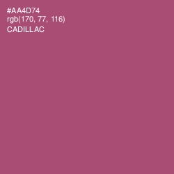 #AA4D74 - Cadillac Color Image