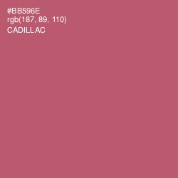 #BB596E - Cadillac Color Image