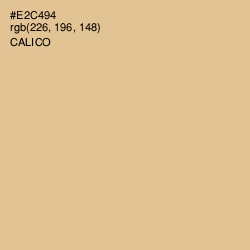 #E2C494 - Calico Color Image