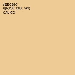 #EECB95 - Calico Color Image
