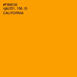 #FB9E00 - California Color Image