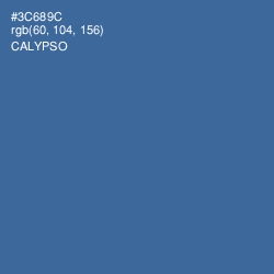 #3C689C - Calypso Color Image